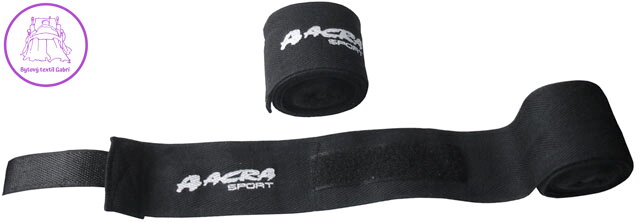 ACRA Bandáž na ruce pro bojové sporty 280x5cm černá ACRA Bandáž na ruce pro bojové sporty 280x5cm černá