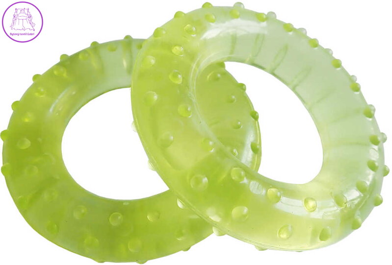 ACRA Masážní kroužky 7cm posilovač prstů s výstupky set 2ks