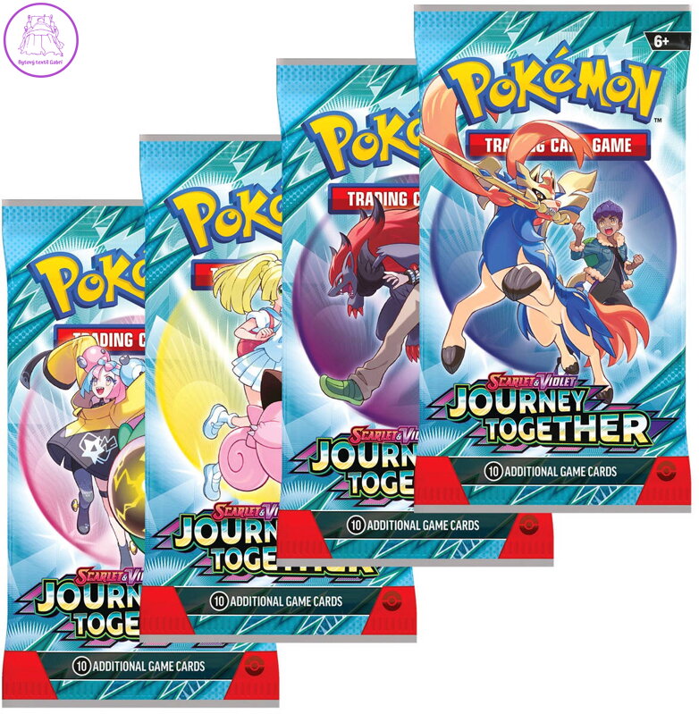 Hra Pokémon TCG SV09 Journey Together booster set 10 karet v sáčku