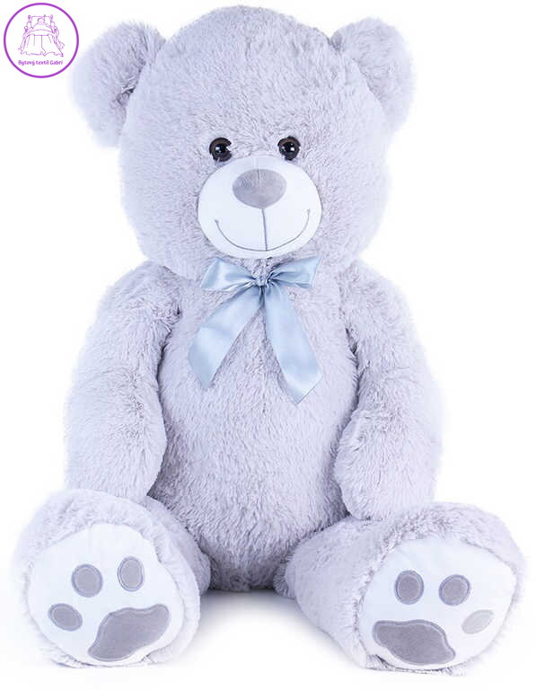 PLYŠ Medvěd Bady 100cm velký šedý *PLYŠOVÉ HRAČKY*