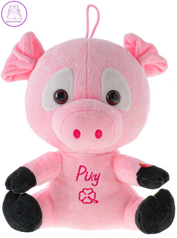PLYŠ Prasátko baby Piky 21cm mluví česky na baterie Zvuk CZ *PLYŠOVÉ HRAČKY*