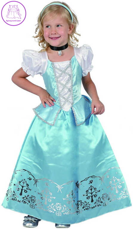 KARNEVAL Šaty Princezna vel. XS (92-104 cm) 3-4 let KOSTÝM