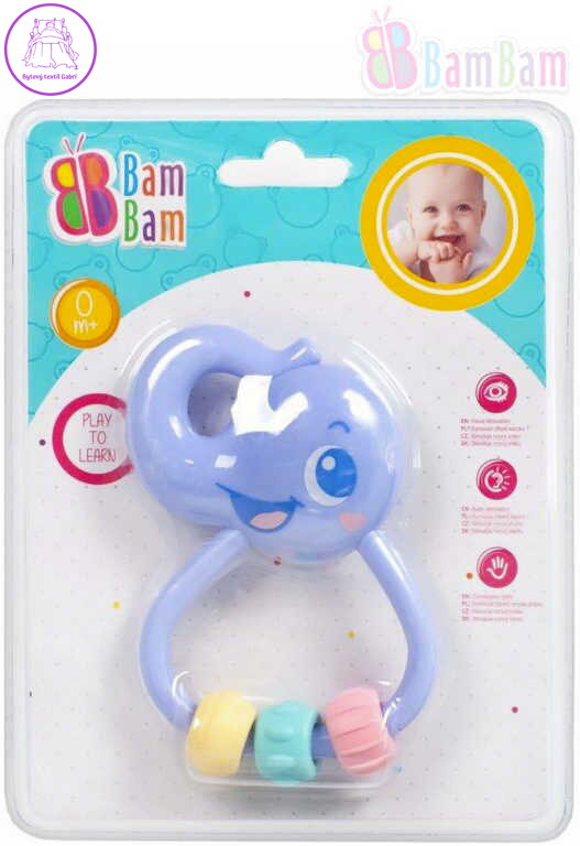 BAM BAM Baby chrastítko SLON pro miminko