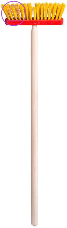 WOODY DŘEVO Koště 80cm dětský smeták s násadou *DŘEVĚNÉ HRAČKY*