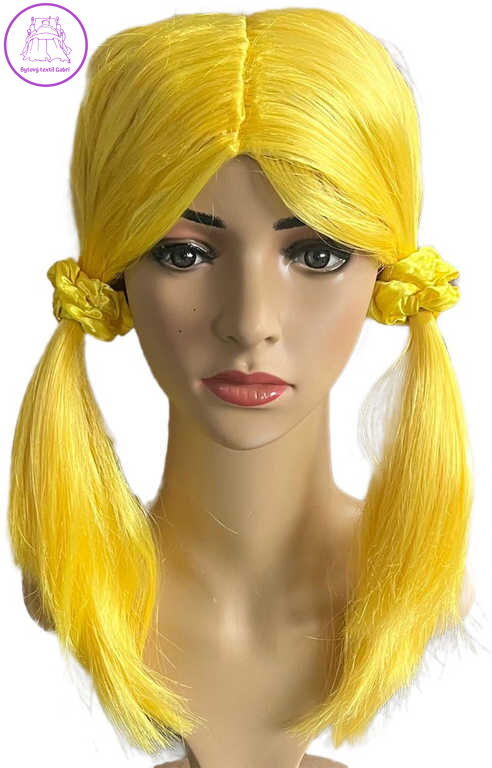 KARNEVAL paruka dětská Lollipopz Annie žlutá umělé vlasy