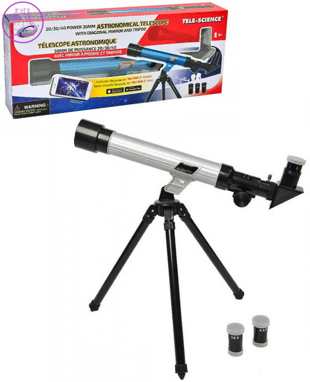 MAC TOYS Teleskop dětský hvězdářský astronomický dalekohled