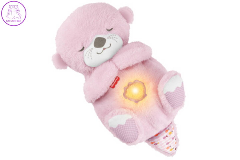 FISHER PRICE mazlivá a uklidňující růžová vydra