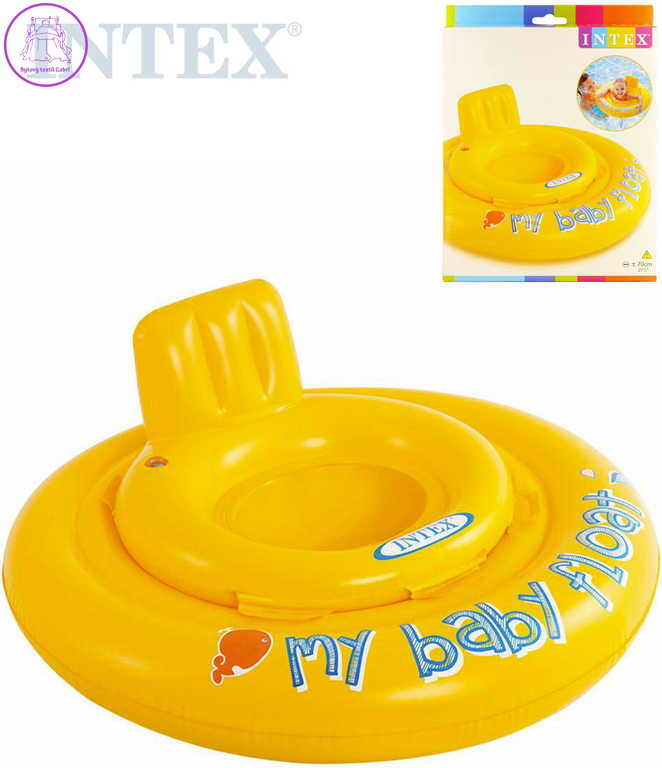 INTEX Kruh s otvory na nohy nafukovací sedátko dětské 70cm s křížem 56585