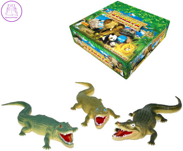 Krokodýl 38 cm 3 druhy Aligátor GUMA