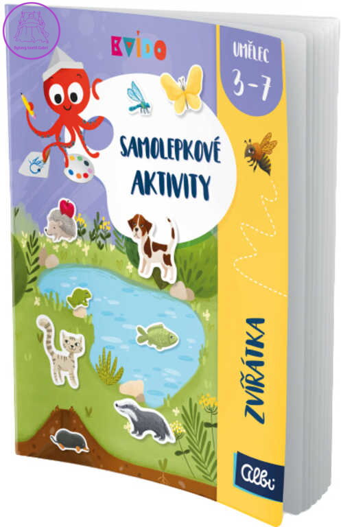 ALBI Kvído Samolepkové aktivity: Zvířátka kreativní sešit