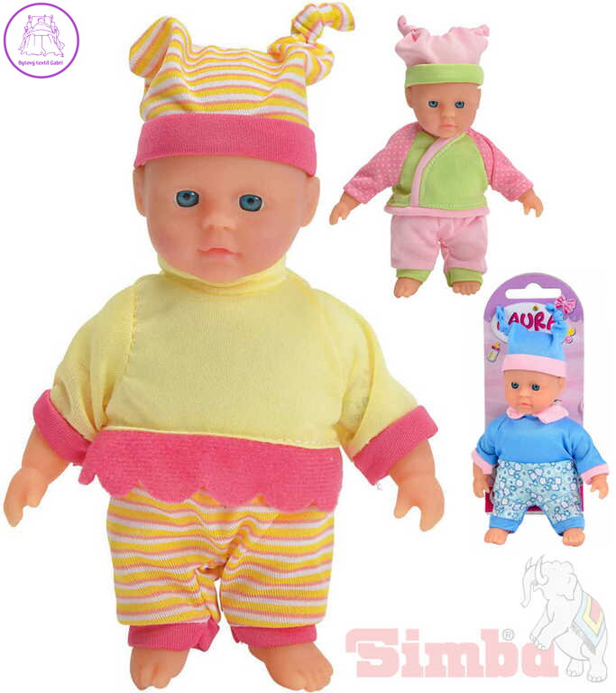 SIMBA Panenka miminko Laura 15cm měkké tělíčko 4 druhy