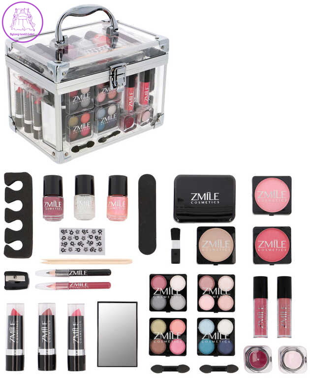 ZMILE COSMETICS Kosmetický kufřík Acrylic Transparent