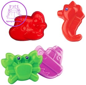 PL Formičky Set Na písek PLAST 4 kusy mix barev 3 varianty