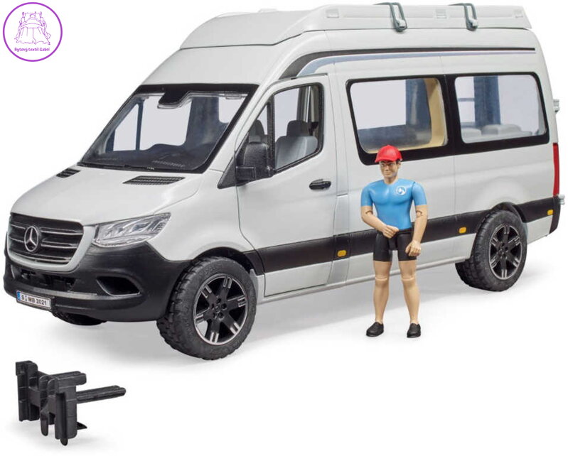 BRUDER 02672 Auto Mercedes-Benz Sprinter obytný s řidičem a doplňky