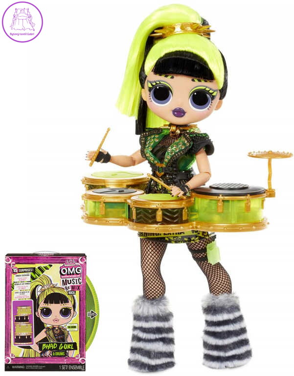 L.O.L. Surprise! OMG ReMix Rock Velká ségra panenka Bhad Gurl 15 překvapení