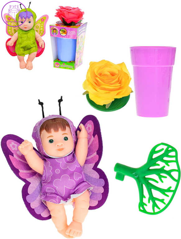 Miminko Babyblooms 13cm panenka květina v květináči 2v1 12 druhů