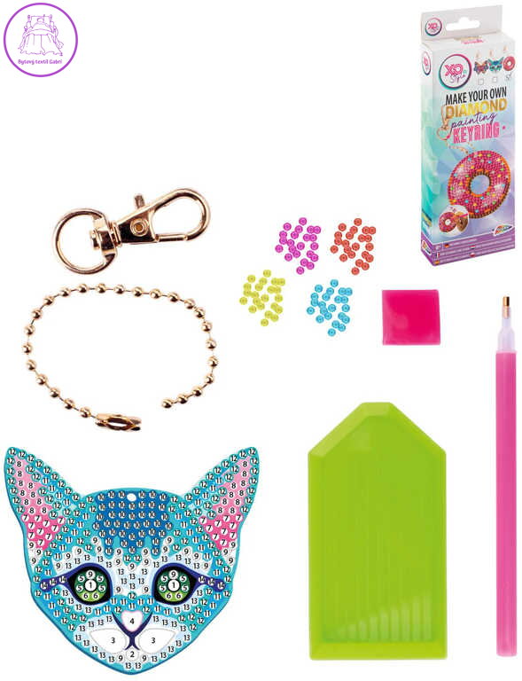 GRAFIX Výroba klíčenky Diamond kreativní set přívěsek na klíče 3 druhy