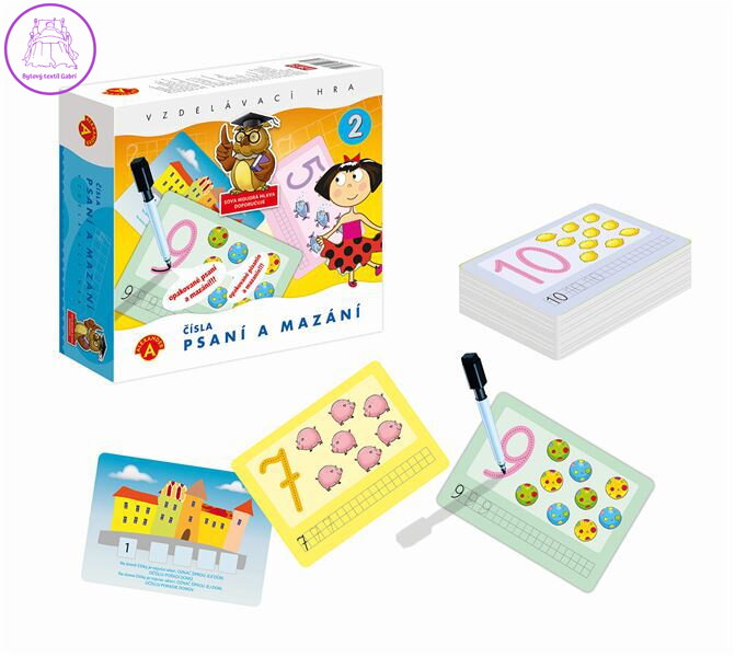 ALEXANDER Hra Psaní a mazání 2 didaktické hry *SPOLEČENSKÉ HRY*