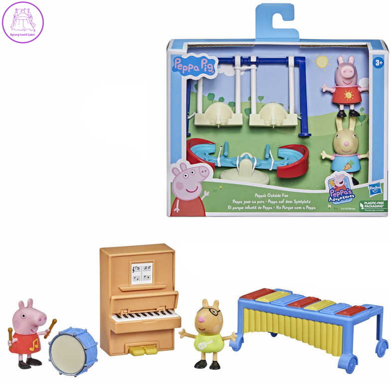 HASBRO Prasátko Peppa Pig Peppiny zážitky herní set se 2 figurkami v krabici