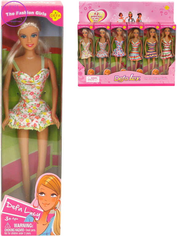 Panenka Defa Lucy modní 29cm trendy letní krátké šaty různé druhy