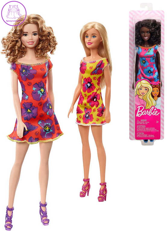 MATTEL BRB Panenka Barbie Trendy obleček květinami 4 druhy
