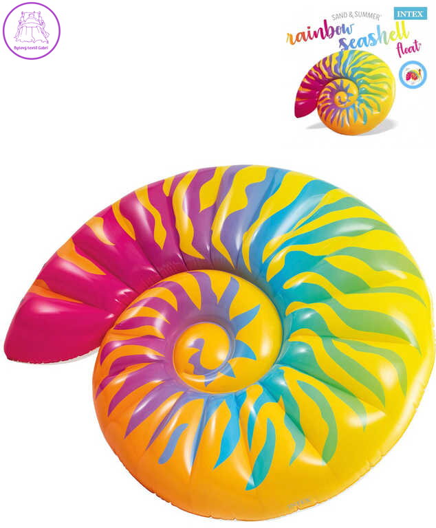 INTEX Lehátko nafukovací mušle 157x127cm matrace na vodu 58791