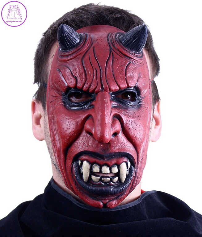 KARNEVAL Maska čert latex KARNEVALOVÝ DOPLNĚK