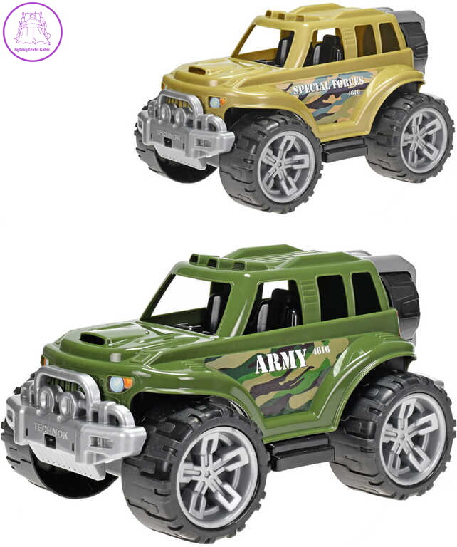Auto SUV vojenské 35cm army džíp velká kola 2 druhy plast