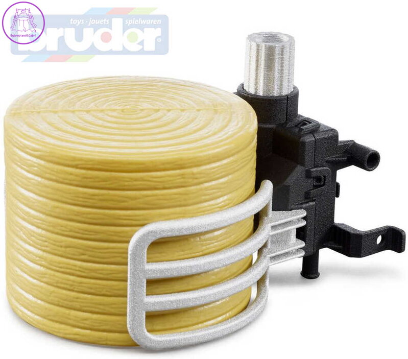 BRUDER 02332 Set kleště na balíky + balík slámy k čelním nakladačům 1:16 plast