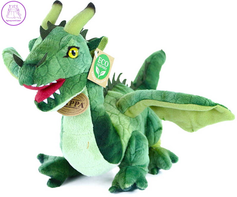 PLYŠ Drak zelený 40cm Eco-Friendly *PLYŠOVÉ HRAČKY*