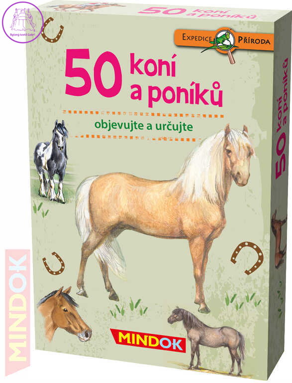 MINDOK HRA kvízová Expedice Příroda: 50 koní a poníků naučná