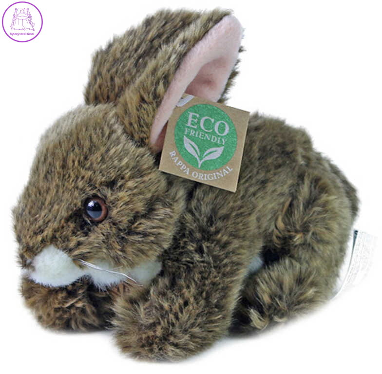 PLYŠ Králík hnědý ležící 17cm Eco-Friendly *PLYŠOVÉ HRAČKY*