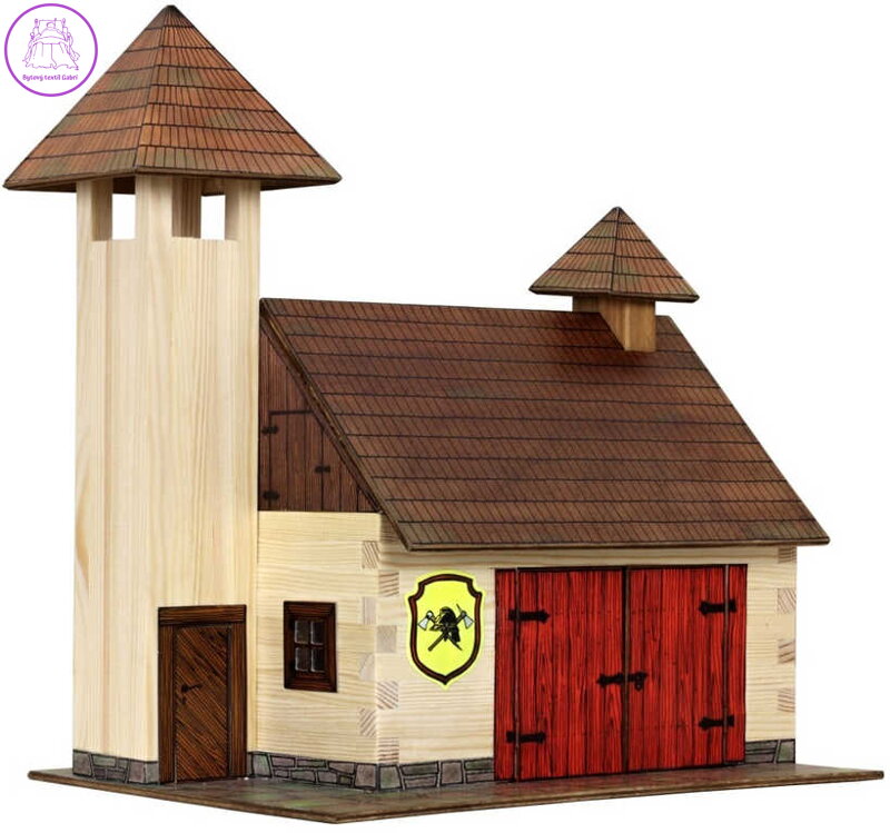 WALACHIA Hasičská zbrojnice W41 Hobby Kit DŘEVĚNÁ STAVEBNICE
