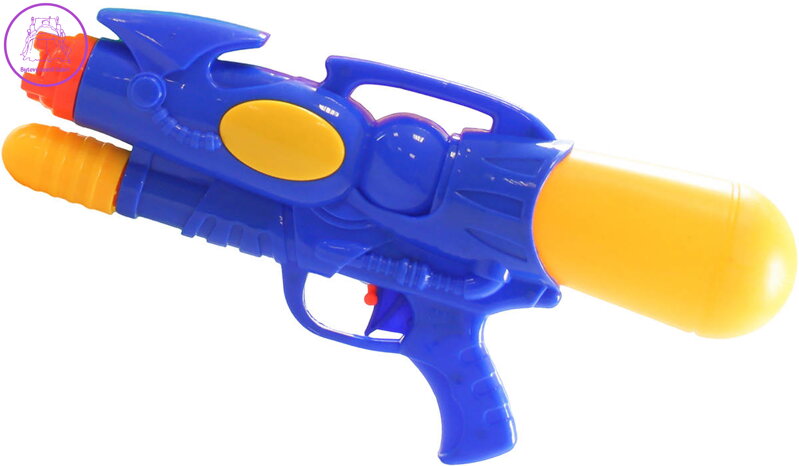 Pistole vodní 31cm se zásobníkem s pumpováním na vodu 2 barvy