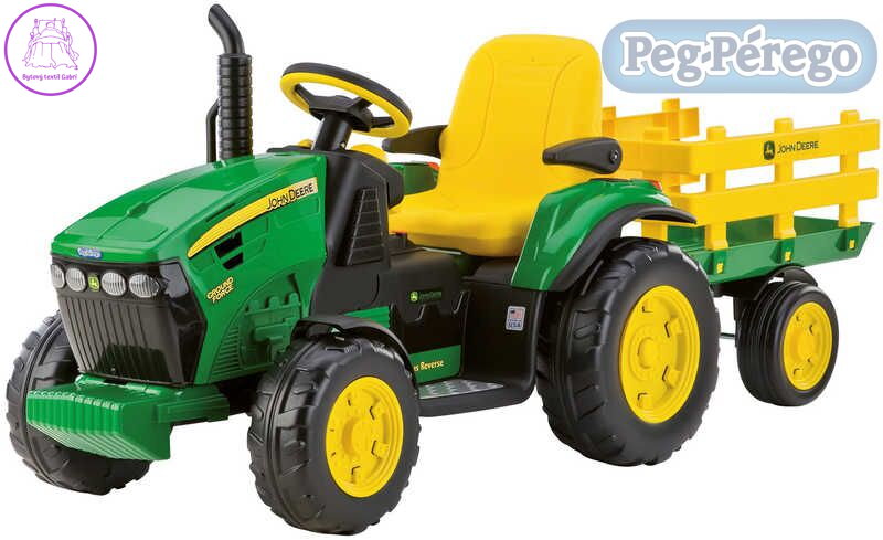 PEG PÉREGO Traktor  JOHN DEERE GROUND FORCE 12 V elektrický traktor pro děti