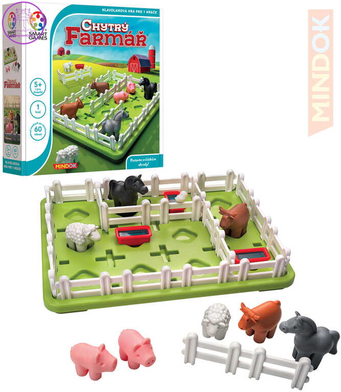 MINDOK HRA SMART Chytrý farmář hlavolam pro 1 hráče