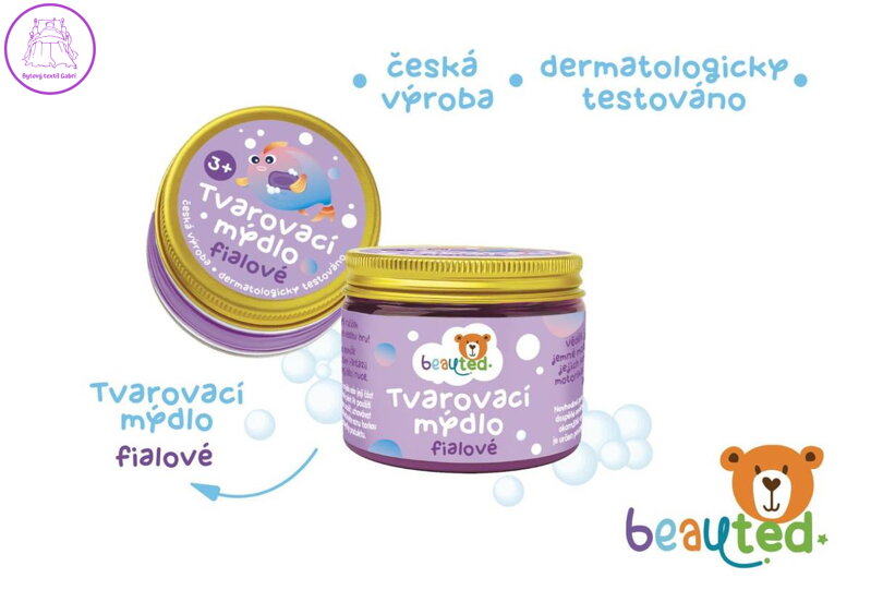 Mýdlo tvarovací fialové beauted v uzavíratelné dóze