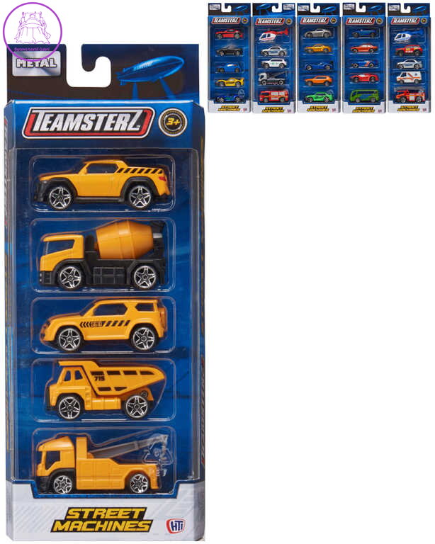 Teamsterz autíčka kovová Street Machines set 5ks v krabici 6 druhů