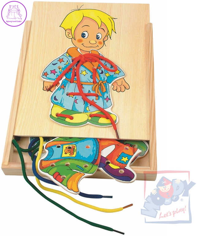 WOODY DŘEVO Skříň šatní šněrovací kluk