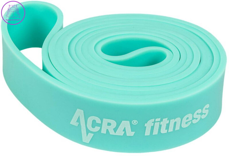 ACRA Posilovací fitness odporová guma 32mm mentolová