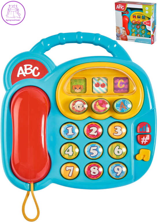 SIMBA Baby telefon tlačítkový na baterie pro miminko Zvuk