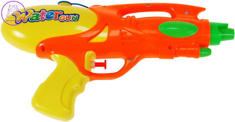 Pistole vodní stříkací 26cm se zásobníkem na vodu plastová 3 barvy