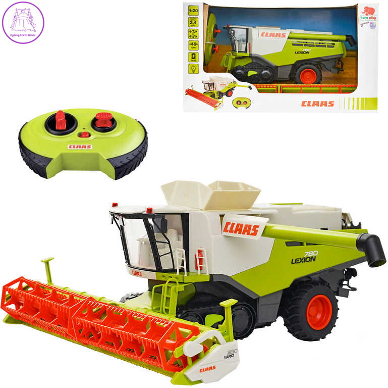 RC Kombajn Claas Lexion 46cm na vysílačku 2,4GHz na baterie 1:20 Světlo