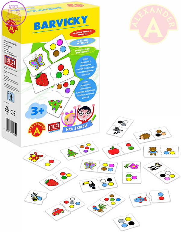 ALEXANDER Hra školou Barvičky naučná hra v krabici