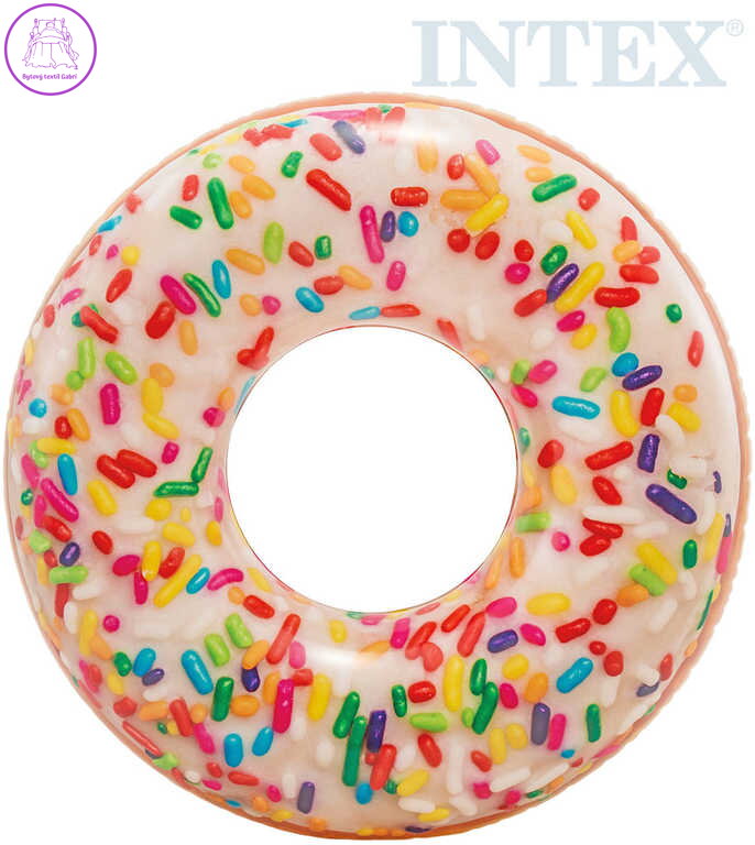 INTEX Kruh plavací donut barevný 114cm nafukovací dětské kolo do vody 56263