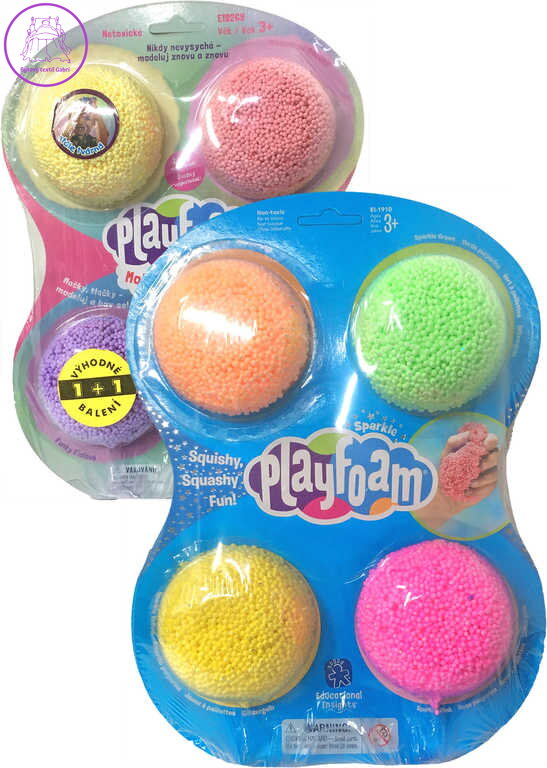 PlayFoam pěnová kuličková modelína boule set 8 barev holčičí