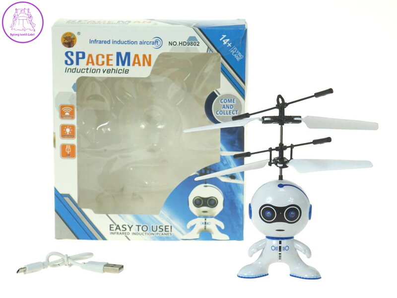 Koule vrtulníková Mimozemšťan vznášedlo na baterie ovládání pohybem ruky USB LED Světlo