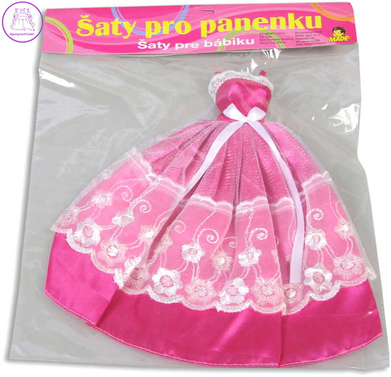 Šaty (oblečky) pro panenku plesové 24 cm
