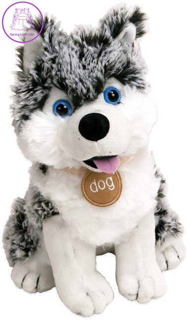 PLYŠ Pes husky sedící 20cm *PLYŠOVÉ HRAČKY*