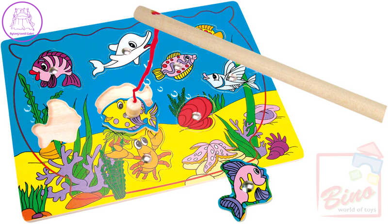BINO DŘEVO Puzzle magnetické akvárium * DŘEVĚNÉ HRAČKY *